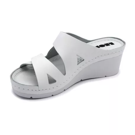 Leon Comfort női papucs-1004 feher-bak