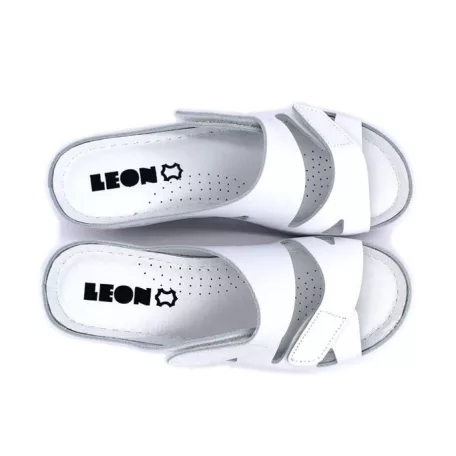 Leon Comfort női papucs-1004 feher-bak