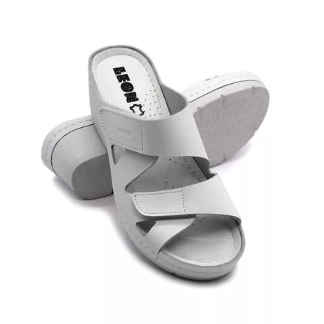 Leon Comfort női papucs-1004 feher-bak