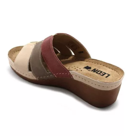 Leon Comfort női papucs-1009 Bézs/Rózsa