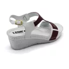 Leon Comfort női szandál-1010 Bordó