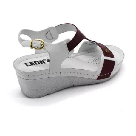 Leon Comfort női szandál-1010 Bordó