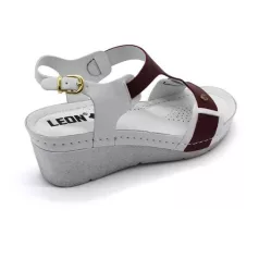 Leon Comfort női szandál-1010 Bordó