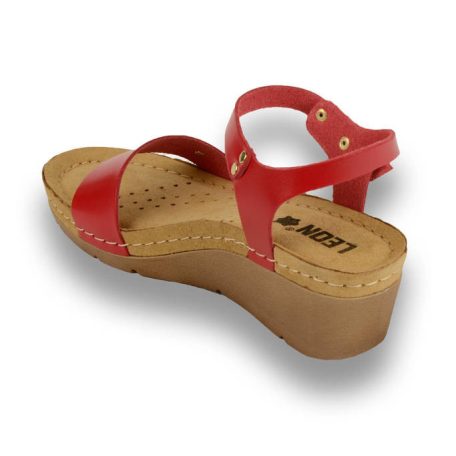 Leon Comfort női szandál-1015 Red