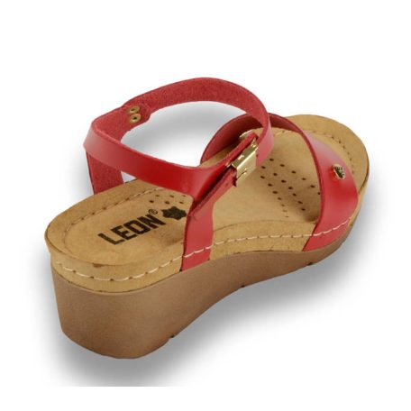 Leon Comfort női szandál-1015 Red