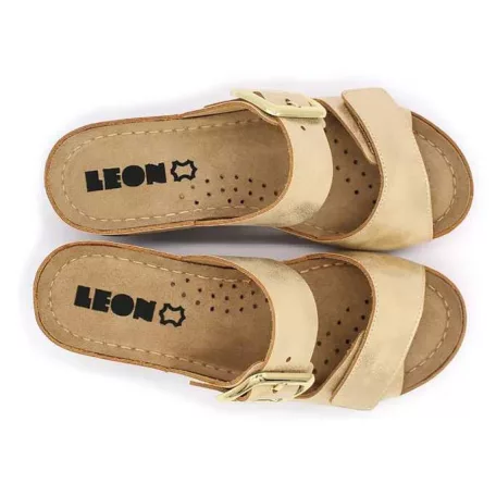 Leon Comfort női papucs-1110 arany