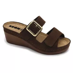 Leon Comfort női papucs-1110 barna