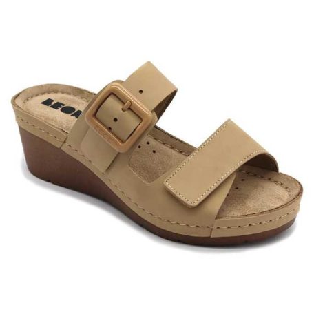 Leon Comfort női papucs-1110 bezs