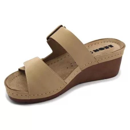 Leon Comfort női papucs-1110 bezs