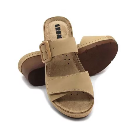 Leon Comfort női papucs-1110 bezs