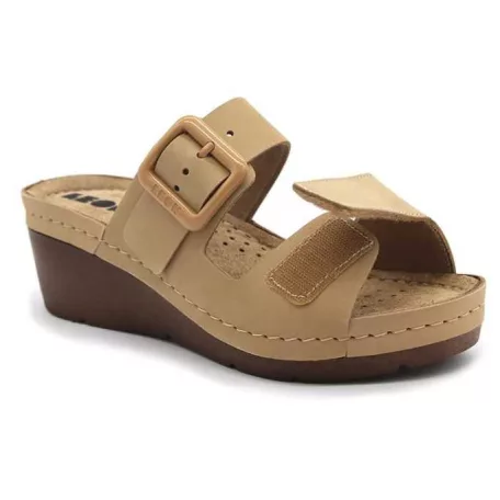 Leon Comfort női papucs-1110 bezs