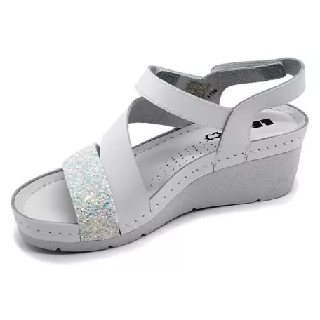Leon Comfort női szandál-1120 feher