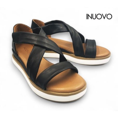 Inuovo női szandál-113012 Black 25