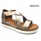 Inuovo női szandál-113012 Metal-ash