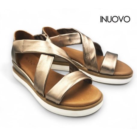 Inuovo női szandál-113012 Metal-ash