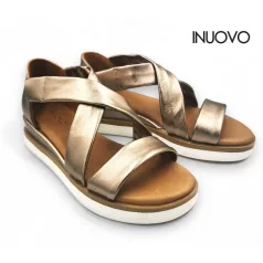 Inuovo női szandál-113012 Metal-ash