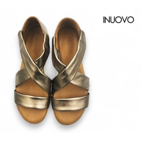 Inuovo női szandál-113012 Metal-ash