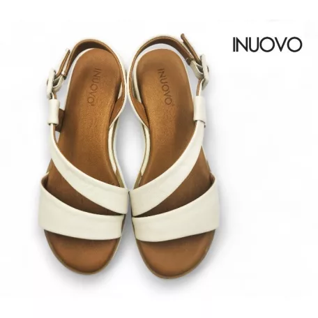 Inuovo női szandál-113060 Crema