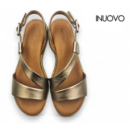 Inuovo női szandál-113060 Metal-ash