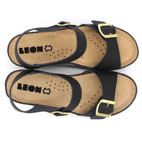 Leon Comfort női szandál-1130 fekete