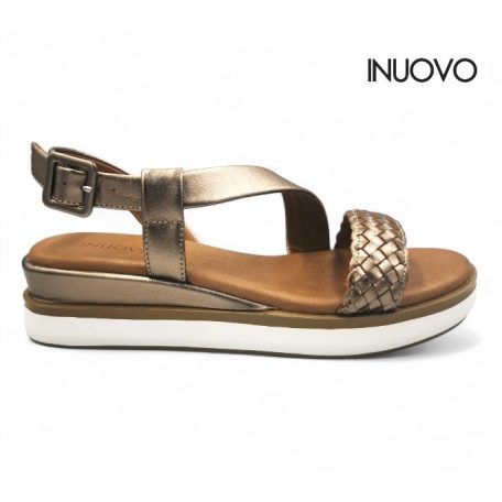 Inuovo női szandál-113114 Metal-ash