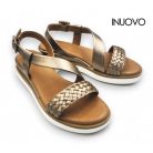 Inuovo női szandál-113114 Metal-ash