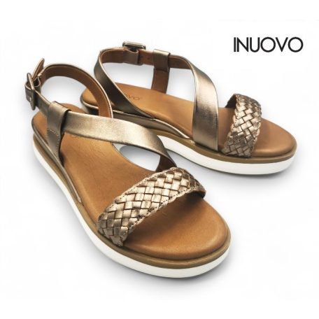 Inuovo női szandál-113114 Metal-ash