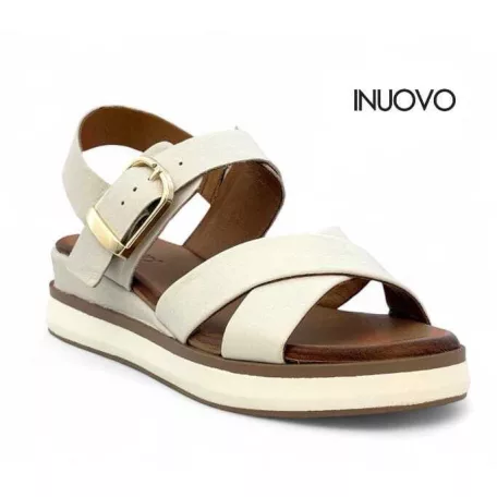 Inuovo női szandál-113117 Crema