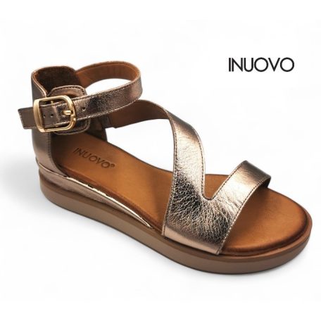 Inuovo női szandál-113119 Metal-ash
