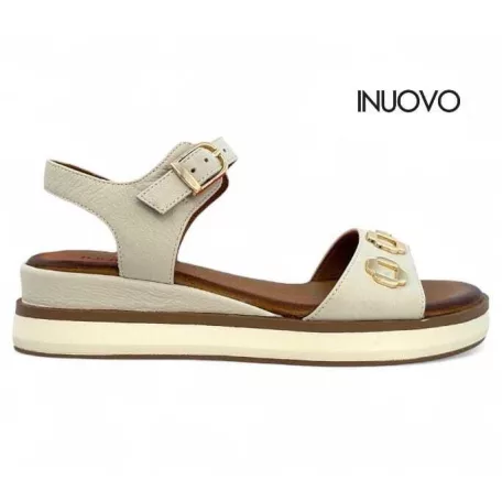 Inuovo női szandál-113125 Crema