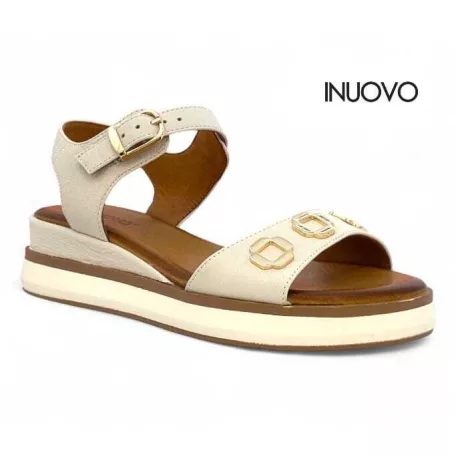 Inuovo női szandál-113125 Crema