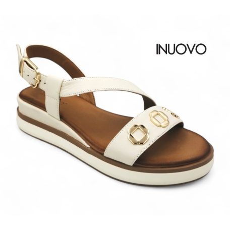 Inuovo női szandál-113127 Crema