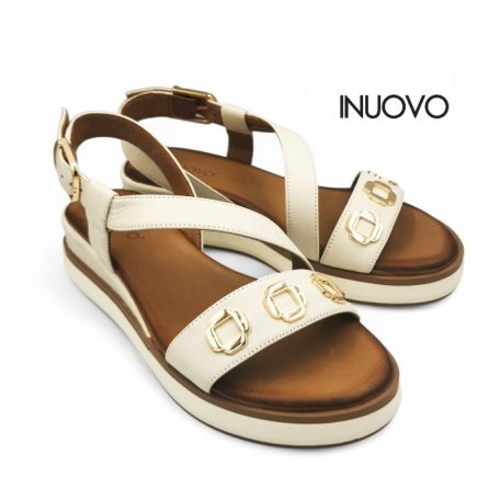 Inuovo női szandál-113127 Crema