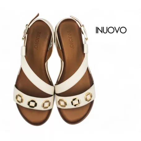 Inuovo női szandál-113127 Crema