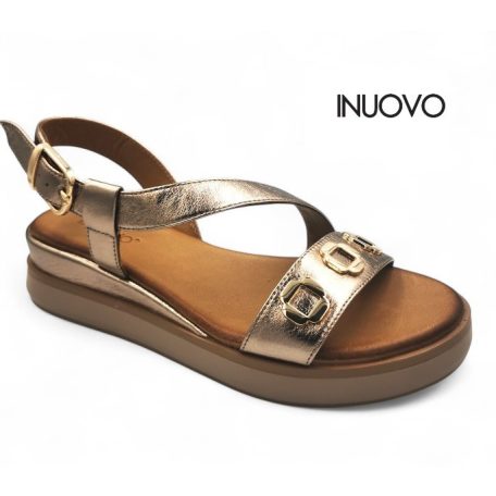 Inuovo női szandál-113127 Metal-ash