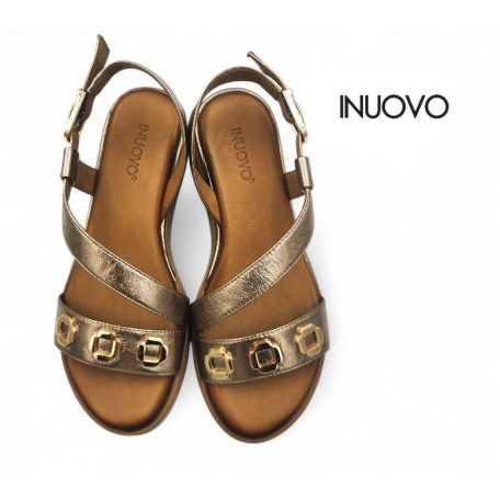 Inuovo női szandál-113127 Metal-ash