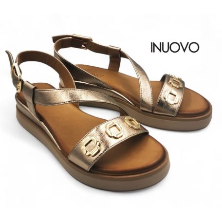 Inuovo női szandál-113127 Metal-ash