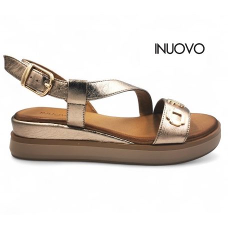 Inuovo női szandál-113127 Metal-ash