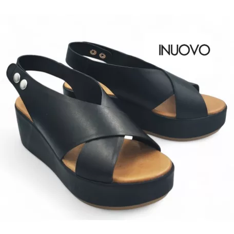 Inuovo női szandál-123031 Black