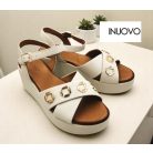 Inuovo női szandál-123127 Crema