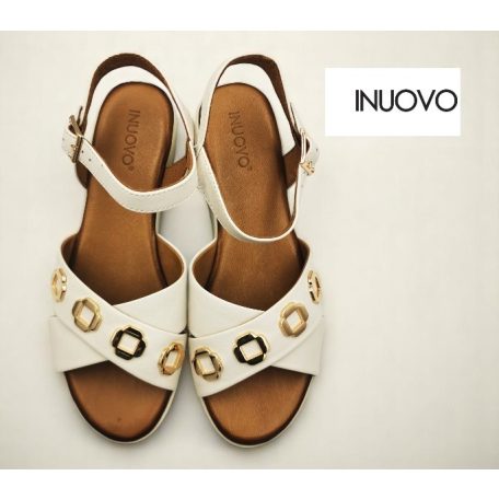Inuovo női szandál-123127 Crema