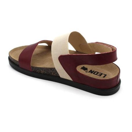 Leon Comfort női szandál-1253 Bordó