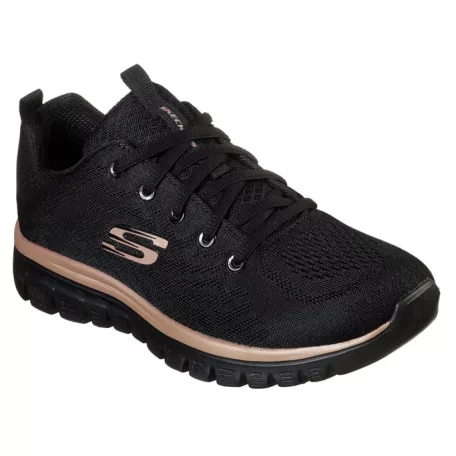 Skechers női cipő-12615-BKRG