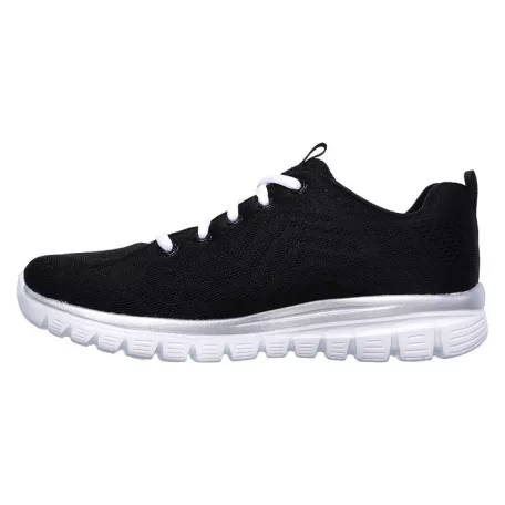 Skechers női cipő-12615W-BKW