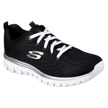Skechers női cipő-12615W-BKW