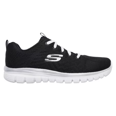Skechers női cipő-12615W-BKW