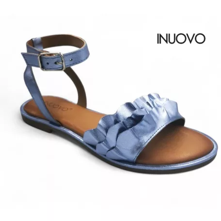 Inuovo női szandál-130015 Metal-blue