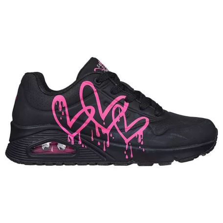 Skechers női cipő-177980-BKPK