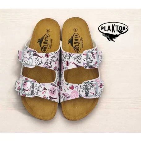 Plakton női papucs-180010-Blanco