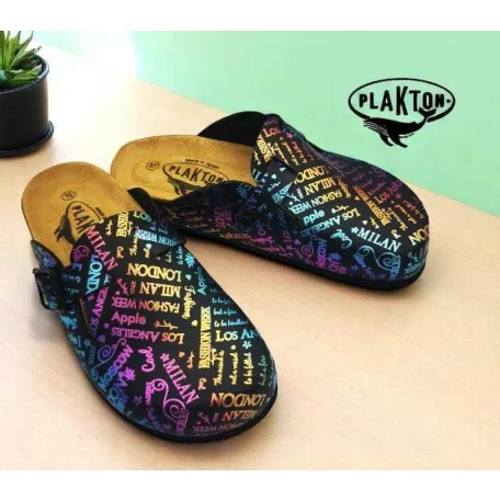 Plakton női papucs-181539-Negro-6514